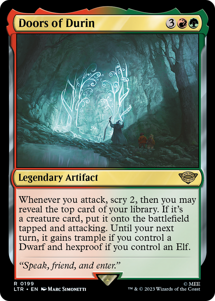 Doors of Durin (LTR-199) [The Lord of the Rings: Tales of Middle-earth] Foil