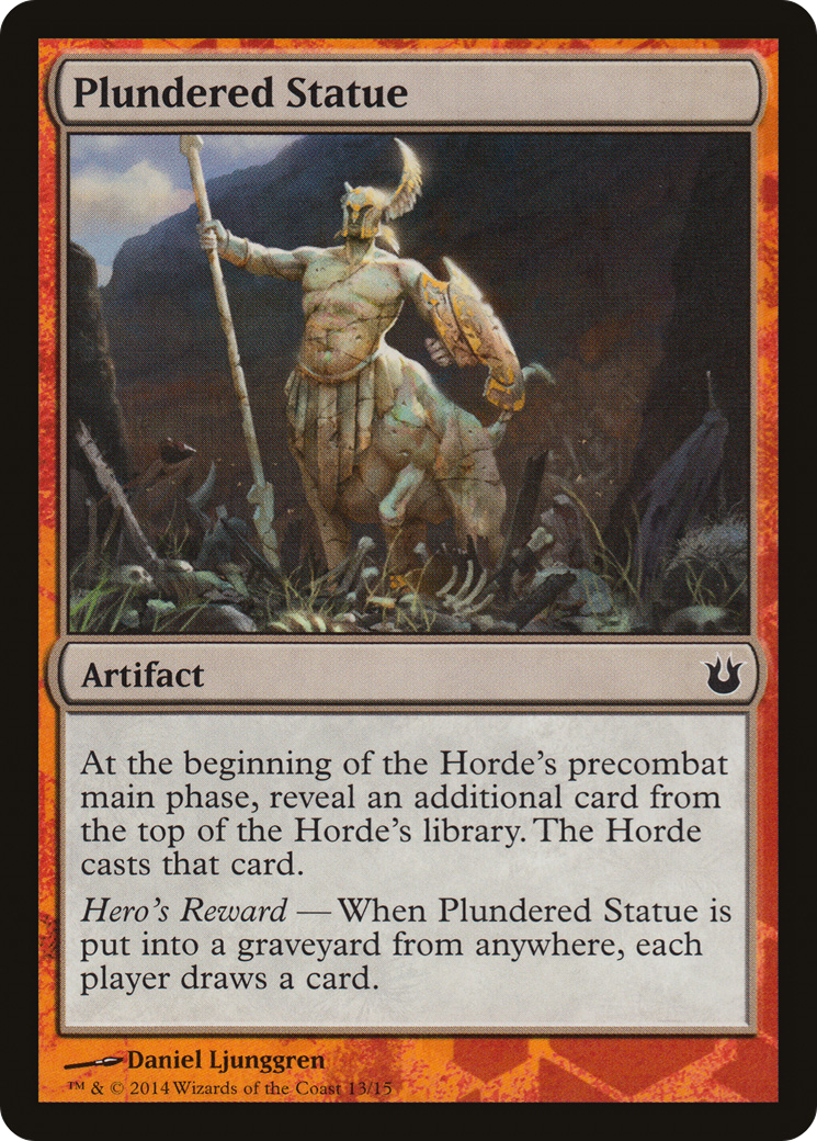Plundered Statue (HERO-013) [Battle the Horde]