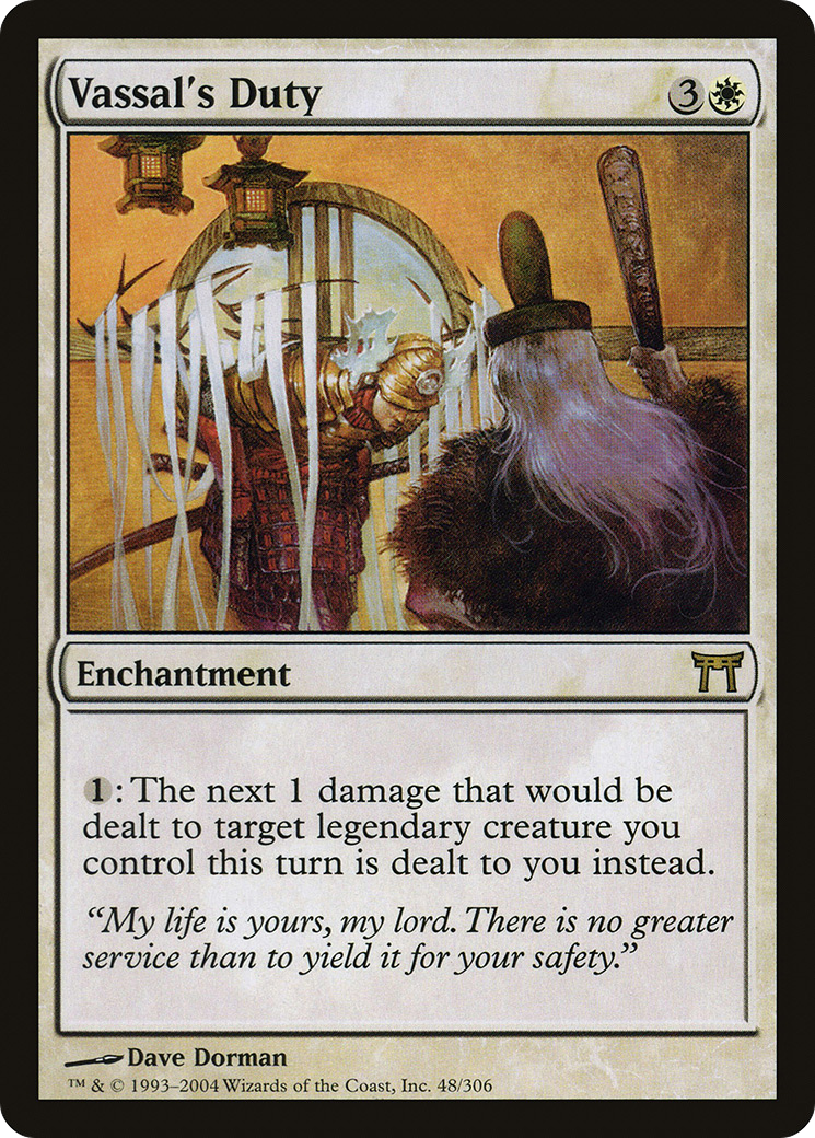 Vassal's Duty (CHK-048) [Champions of Kamigawa]