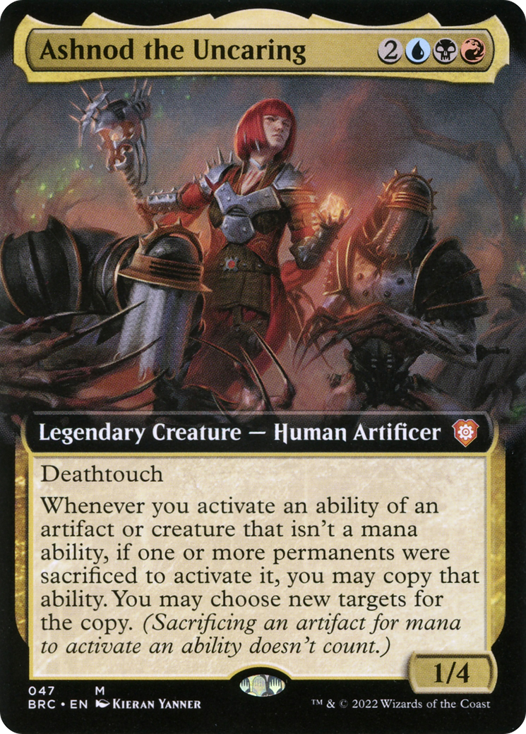 Ashnod the Uncaring (Extended Art) (BRC-047) [The Brothers' War Commander]
