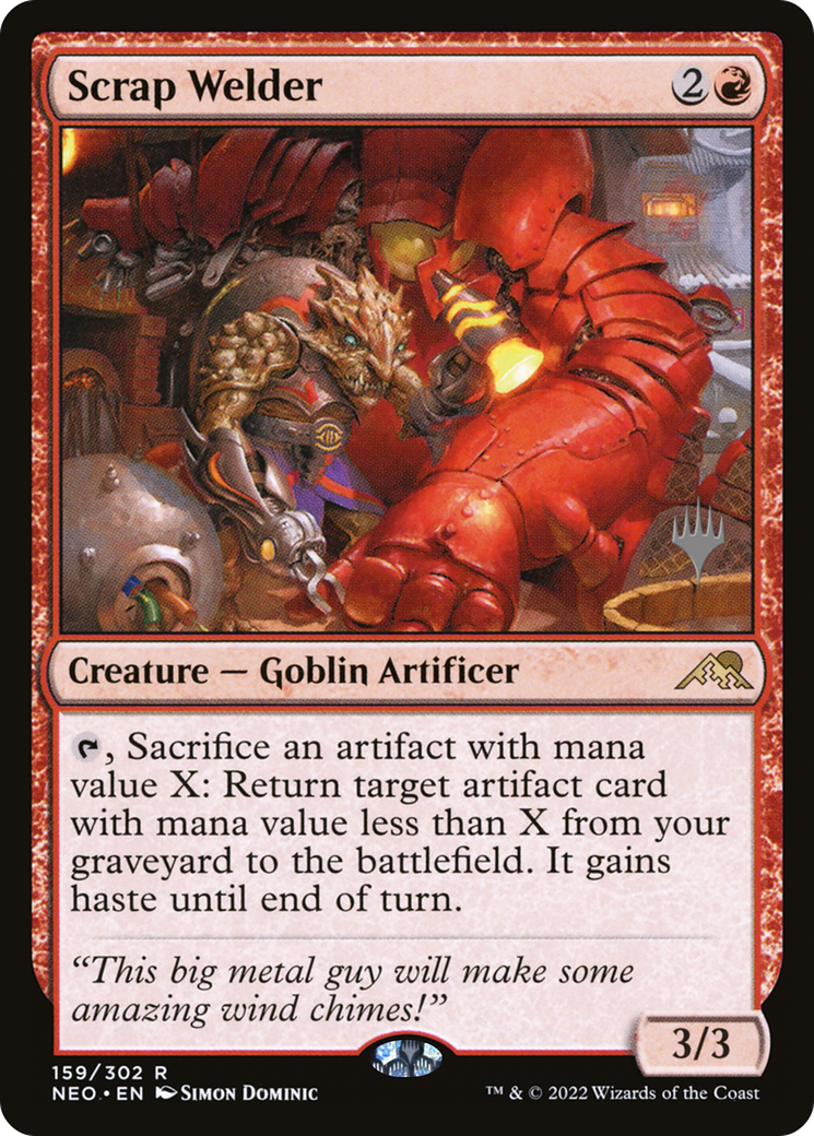 Scrap Welder (PPNEO-159P) [Kamigawa: Neon Dynasty Promos] Foil