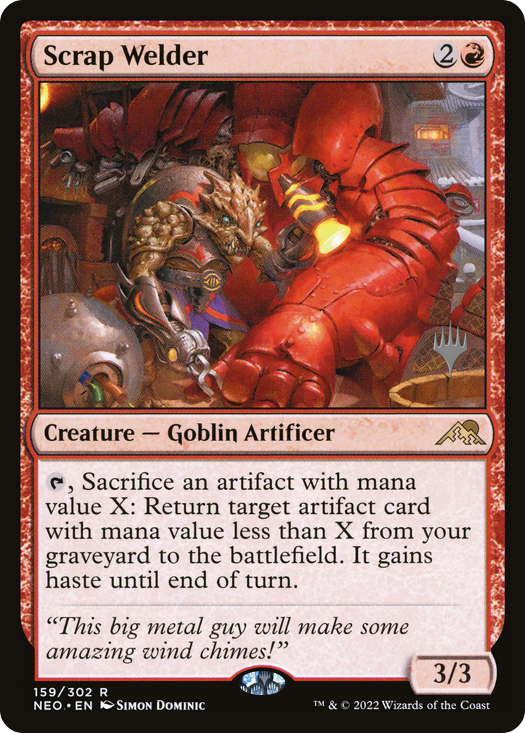 Scrap Welder (PPNEO-159) [Promo Pack: Kamigawa: Neon Dynasty Promos]