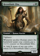 Heronblade Elite (Extended Art) (MIC-064) [Midnight Hunt Commander]
