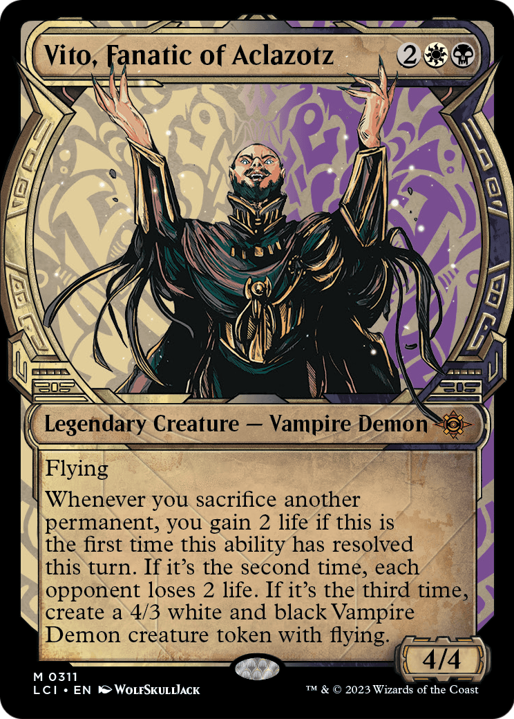Vito, Fanatic of Aclazotz (Showcase) (LCI-311) [The Lost Caverns of Ixalan] Foil