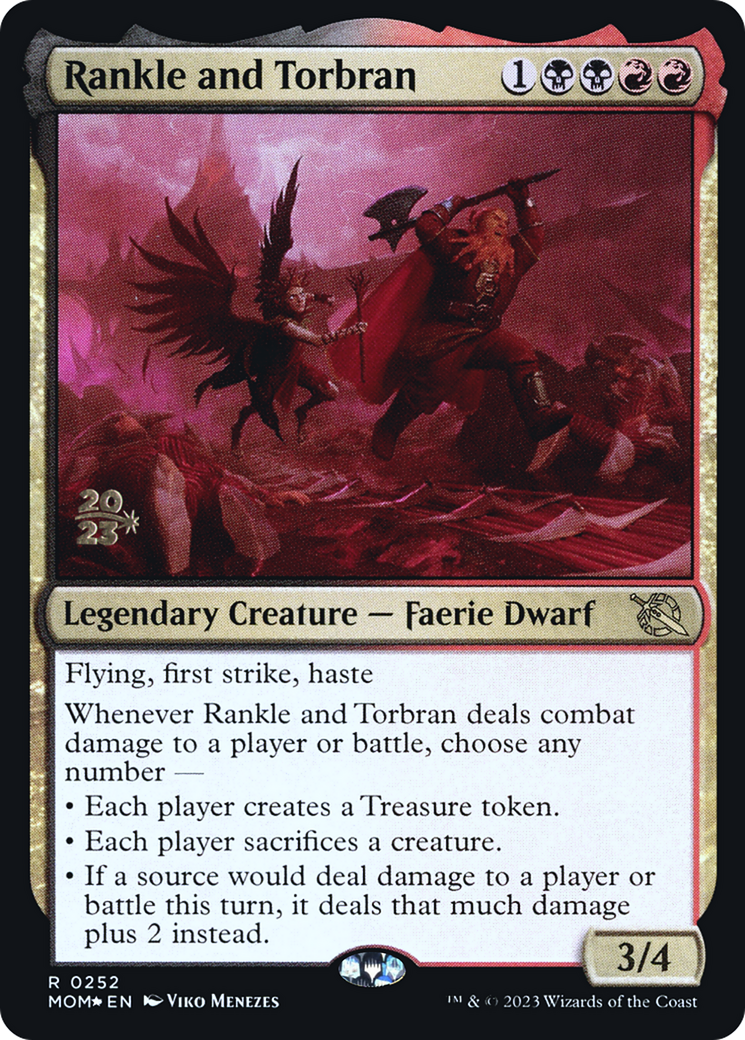 Rankle and Torbran (PRE-252S) [March of the Machine Promos] Foil