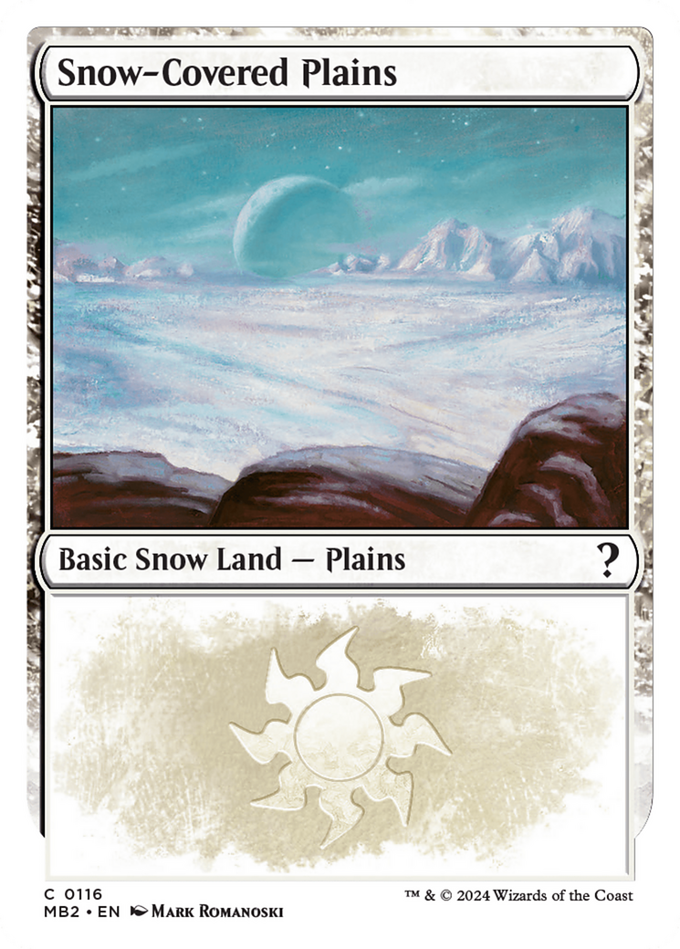 Snow-Covered Plains (MB2-116) [Mystery Booster 2]: (snow)