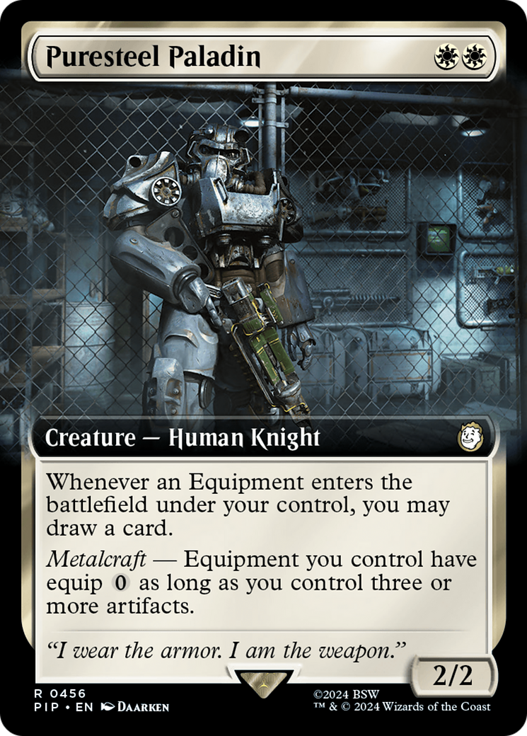 Puresteel Paladin (PIP-456) [Fallout]: (Extended Art)