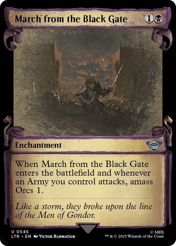 March from the Black Gate (Showcase Scrolls) (LTR-545) [The Lord of the Rings: Tales of Middle-earth]