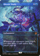 Rhystic Study (WOT-091) [Wilds of Eldraine: Enchanting Tales] (Borderless) Foil