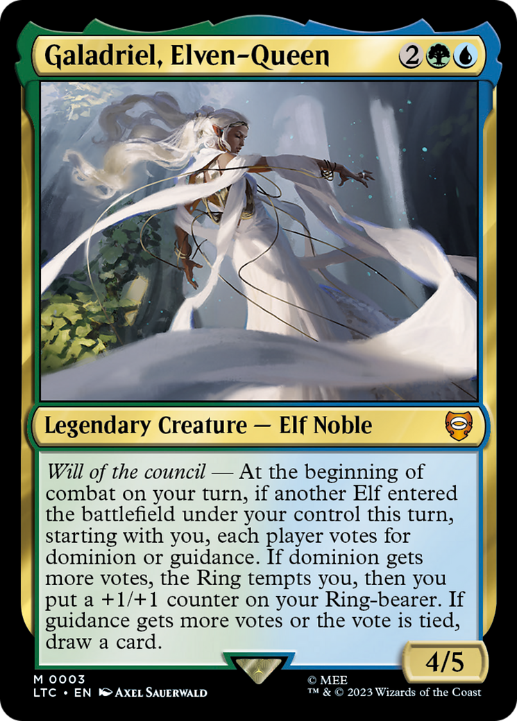 Galadriel, Elven-Queen (LTC-003) [Tales of Middle-earth Commander] Foil
