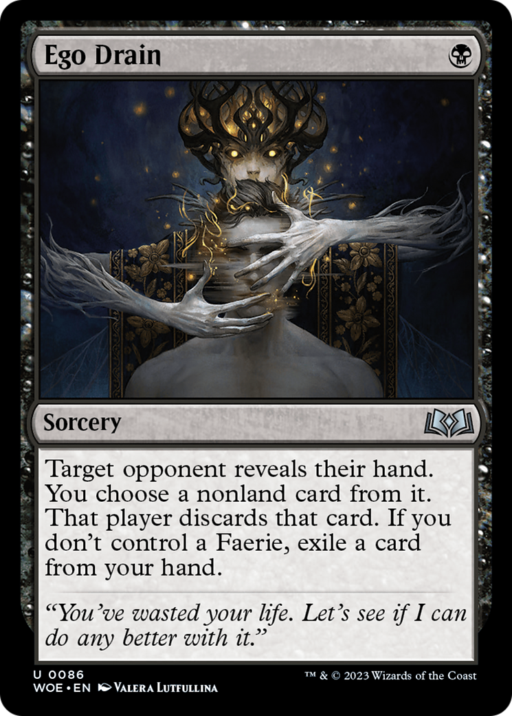 Ego Drain (WOE-086) [Wilds of Eldraine] Foil