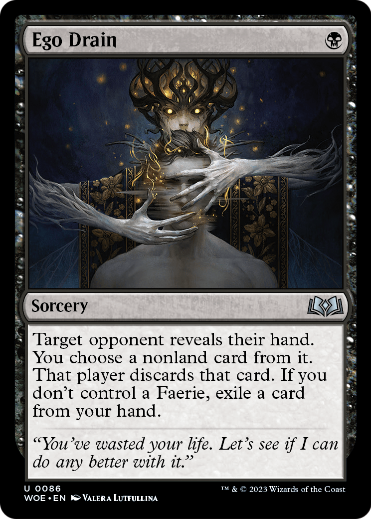 Ego Drain (WOE-086) [Wilds of Eldraine]