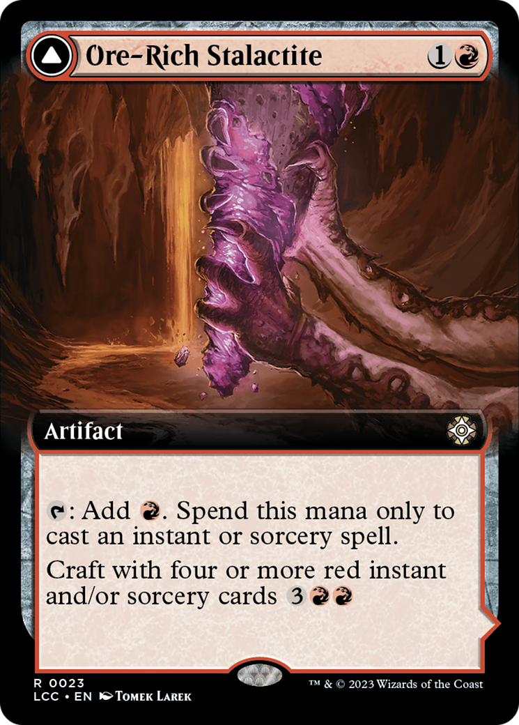Ore-Rich Stalactite // Cosmium Catalyst (LCC-023) [The Lost Caverns of Ixalan Commander]: (Extended Art) Foil