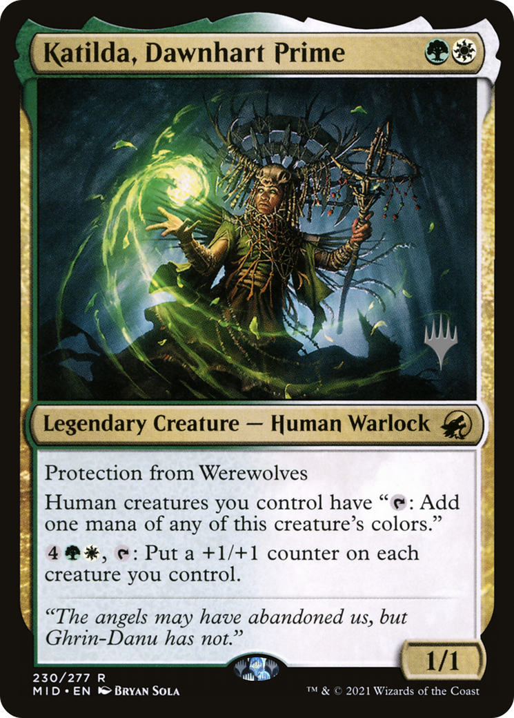 Katilda, Dawnhart Prime (PPMID-230P) [Promo Pack: Innistrad: Midnight Hunt Promos]