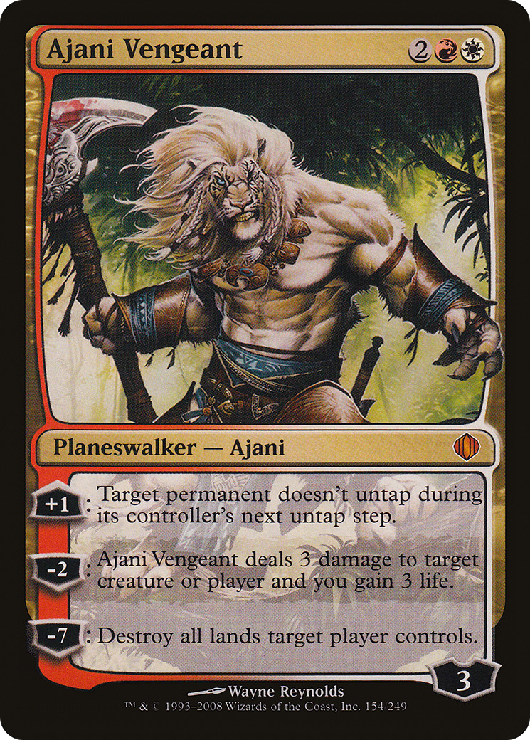 Ajani Vengeant (ALA-154) [Shards of Alara] Foil