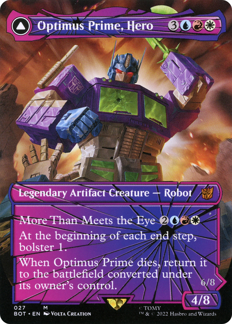 Optimus Prime, Hero (Shattered Glass) (BOT-027) (Borderless) [Transformers]