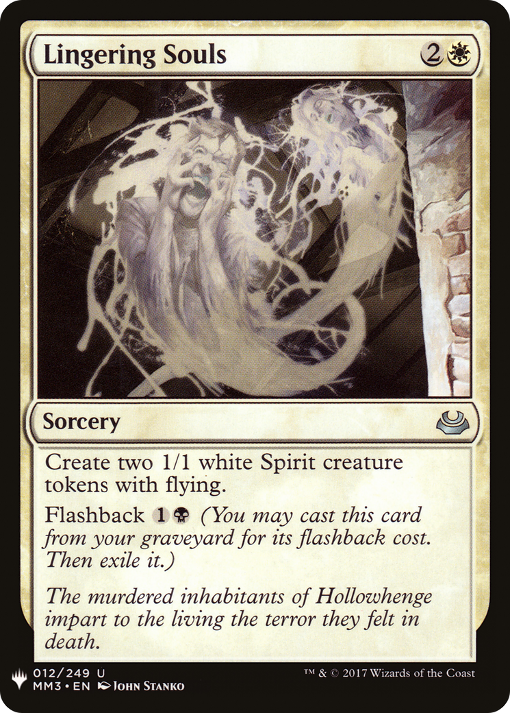 Lingering Souls (LIST-MM3-12) [The List]
