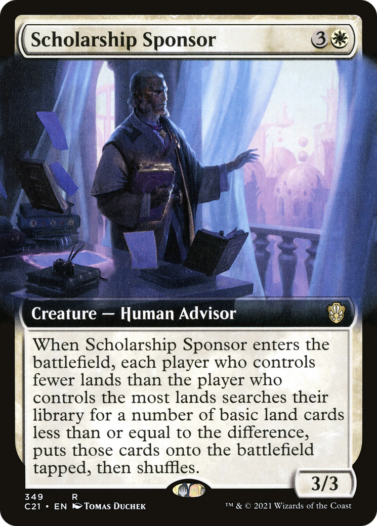 Scholarship Sponsor (C21-349) [Commander 2021]: (Extended Art)