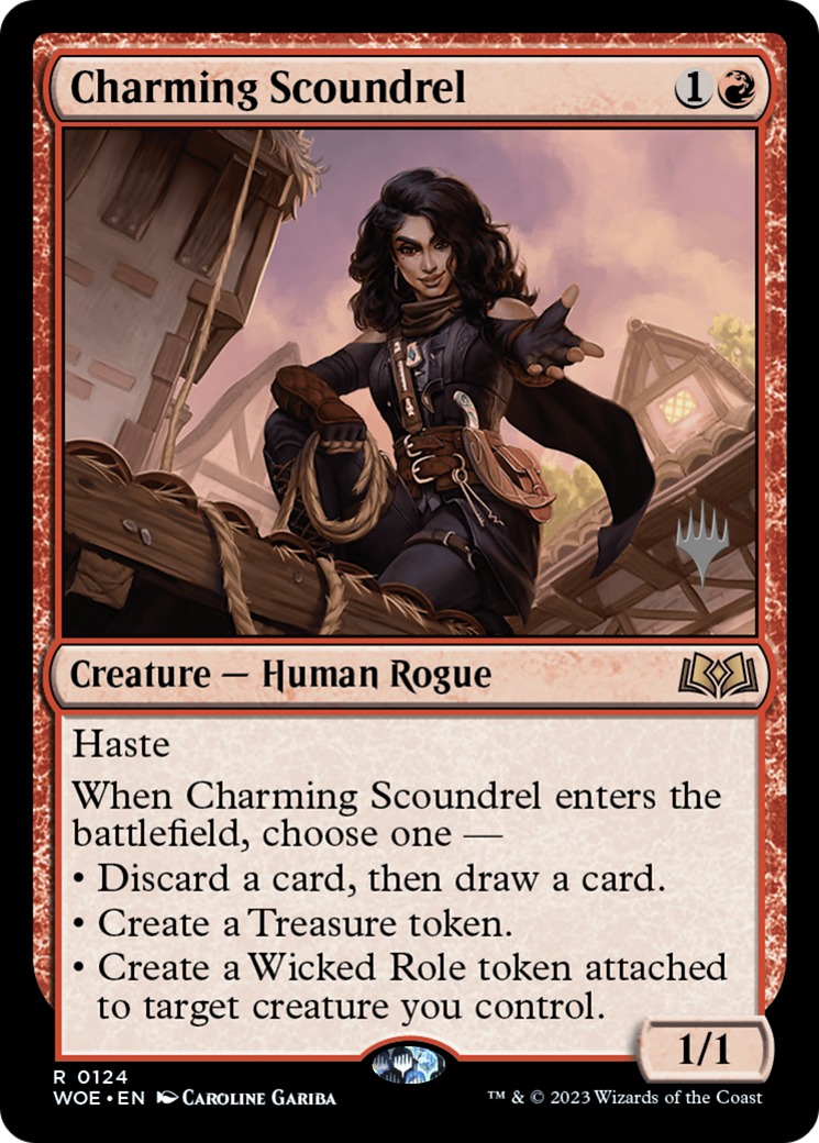 Charming Scoundrel (PPWOE-124P) [Wilds of Eldraine Promos]