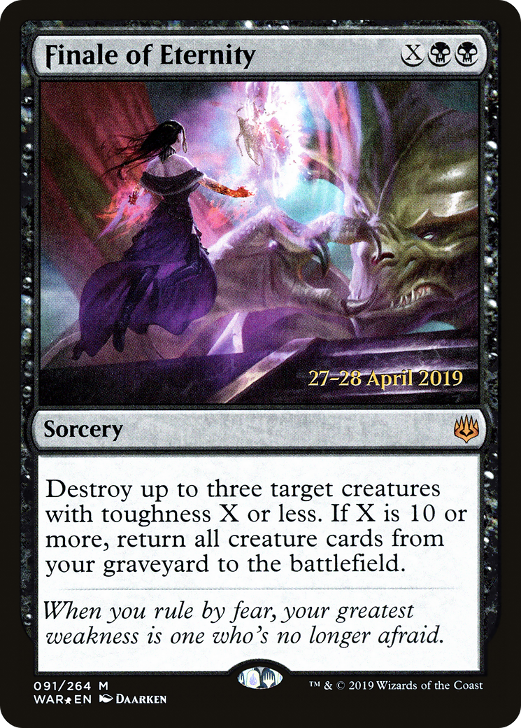 Finale of Eternity (PRE-91S) [War of the Spark Promos] Foil
