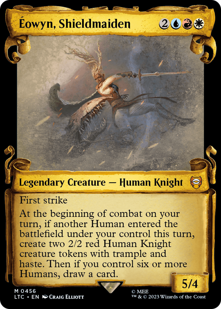 Éowyn, Shieldmaiden (LTC-456) [Tales of Middle-earth Commander]: (Showcase) Foil