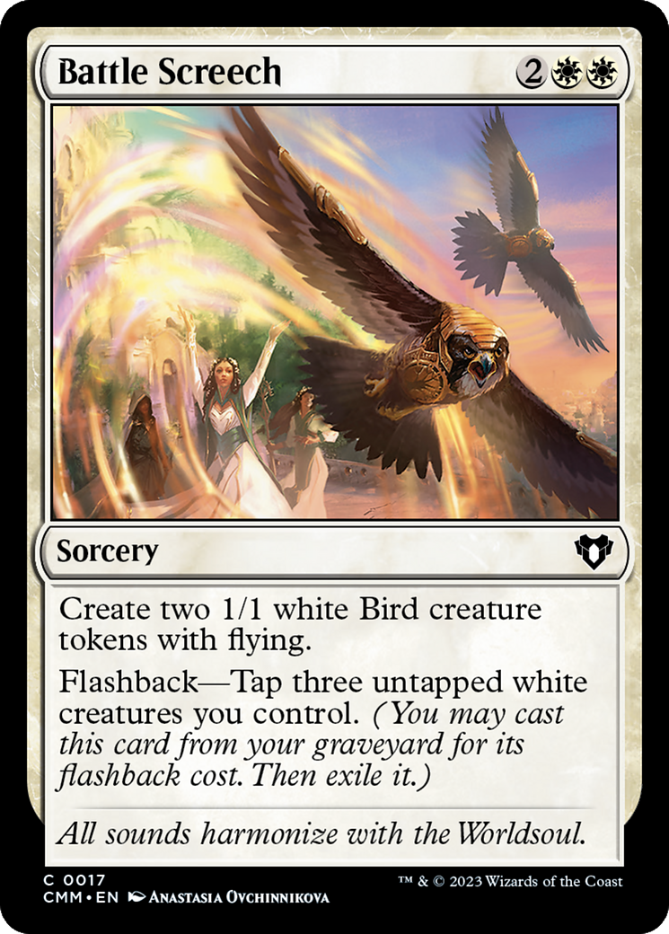 Battle Screech (CMM-017) [Commander Masters] Foil