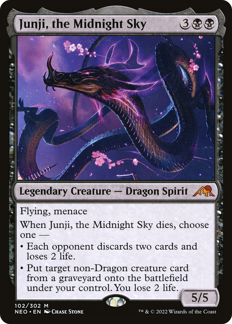 Junji, the Midnight Sky (NEO-102) [Kamigawa: Neon Dynasty]