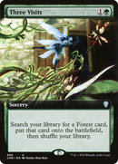 Three Visits (Extended Art) (CMR-686) [Commander Legends]