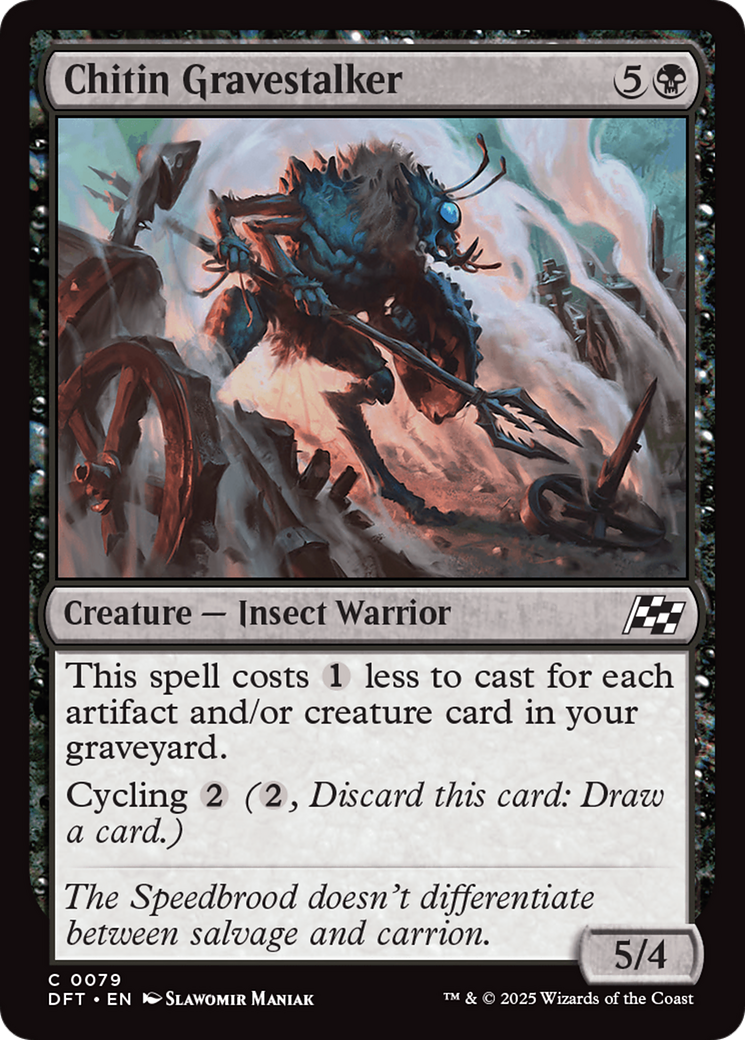 Chitin Gravestalker (DFT-079) [Aetherdrift] Foil