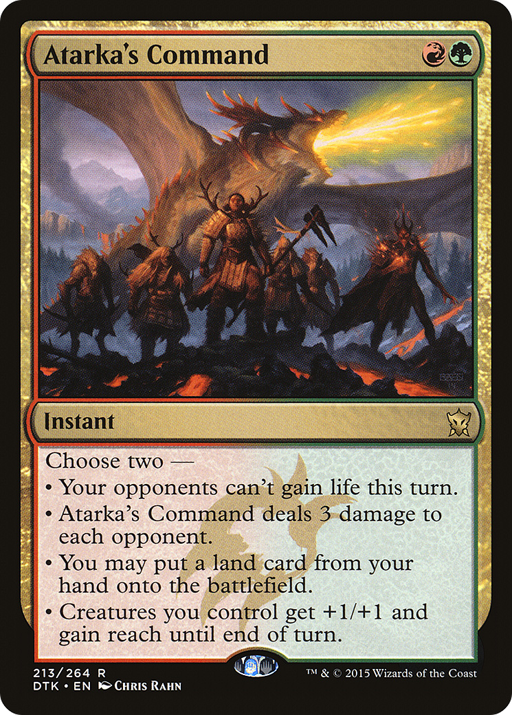 Atarka's Command (DTK-213) [Dragons of Tarkir] Foil
