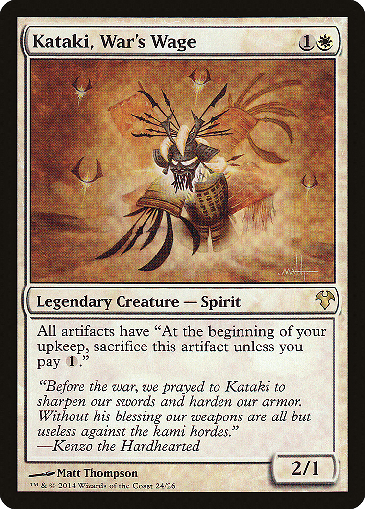 Kataki, War's Wage (MD1-024) [Modern Event Deck 2014]
