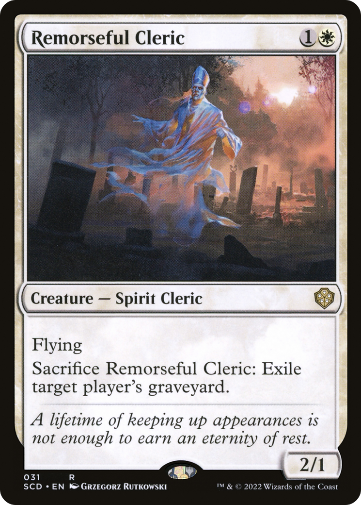 Remorseful Cleric (SCD-031) [Starter Commander Decks]