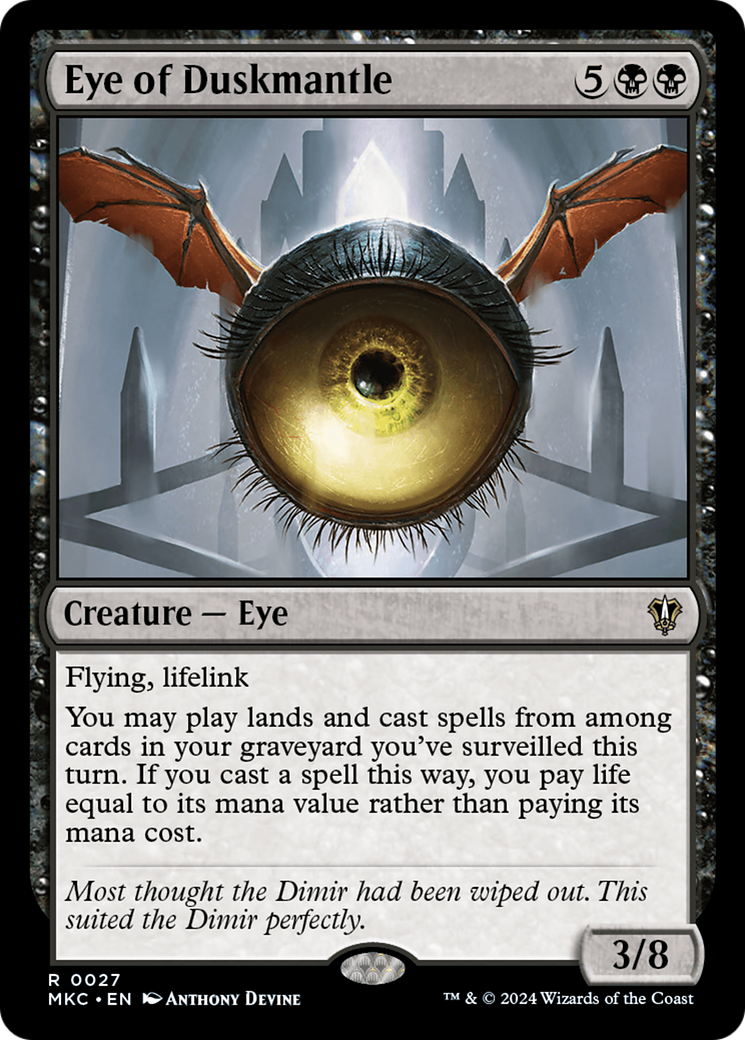 Eye of Duskmantle (MKC-027) [Murders at Karlov Manor Commander]