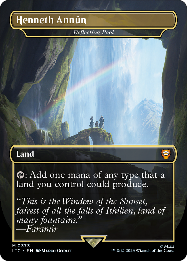 Henneth Annun - Reflecting Pool (LTC-373) [Tales of Middle-earth Commander] / Henneth Annûn (Borderless) Foil