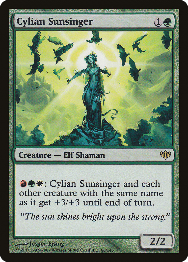 Cylian Sunsinger (CON-080) [Conflux] Foil