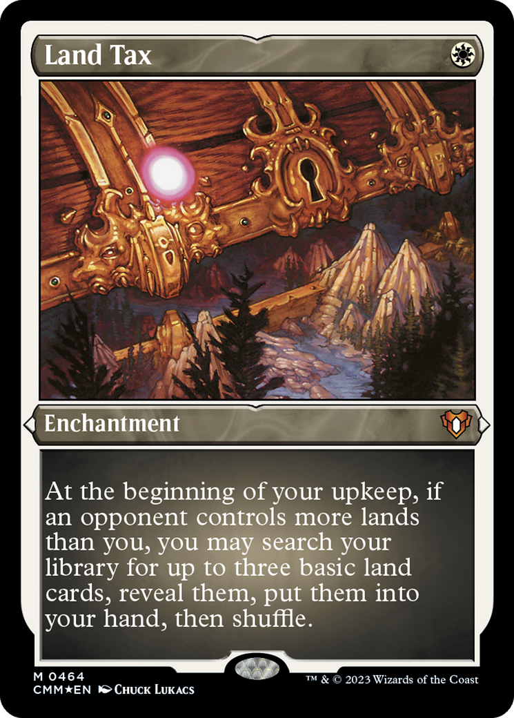 Land Tax (CMM-464) [Commander Masters] Etched Foil