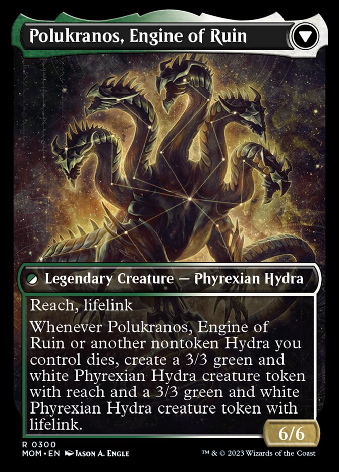 Polukranos Reborn // Polukranos, Engine of Ruin (MOM-300) [March of the Machine]: (Showcase)
