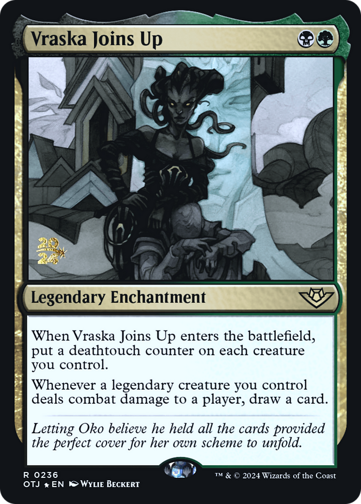 Vraska Joins Up (PRE-236S) [Outlaws of Thunder Junction Promos] Foil