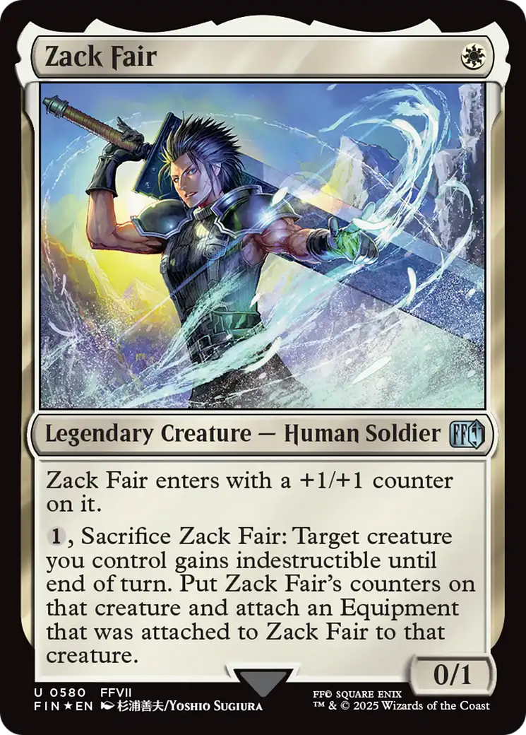 Zack Fair (Surge Foil) (FIN-580) [FINAL FANTASY] Foil