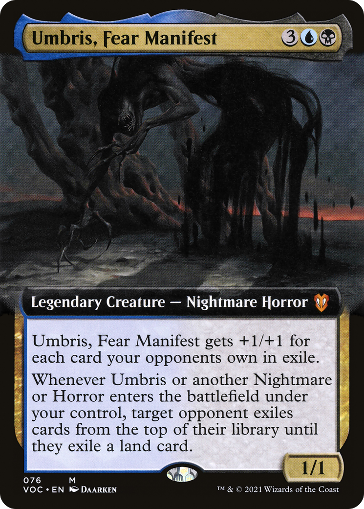 Umbris, Fear Manifest (VOC-076) [Crimson Vow Commander]: (Extended Art)
