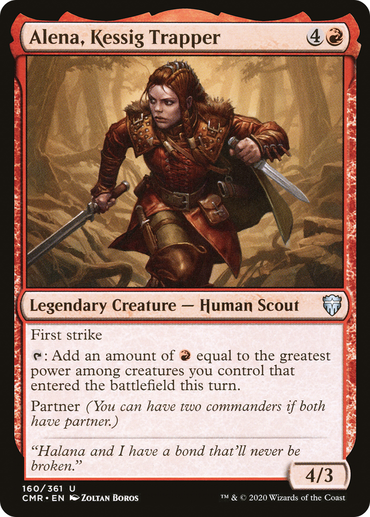 Alena, Kessig Trapper (CMR-160) [Commander Legends] Foil