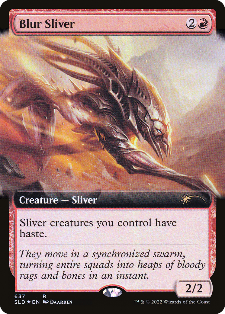 Blur Sliver (SLD-637) [Secret Lair Drop]: (Extended Art) Foil