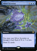 Silver Scrutiny (Extended Art) (DMU-395) [Dominaria United]
