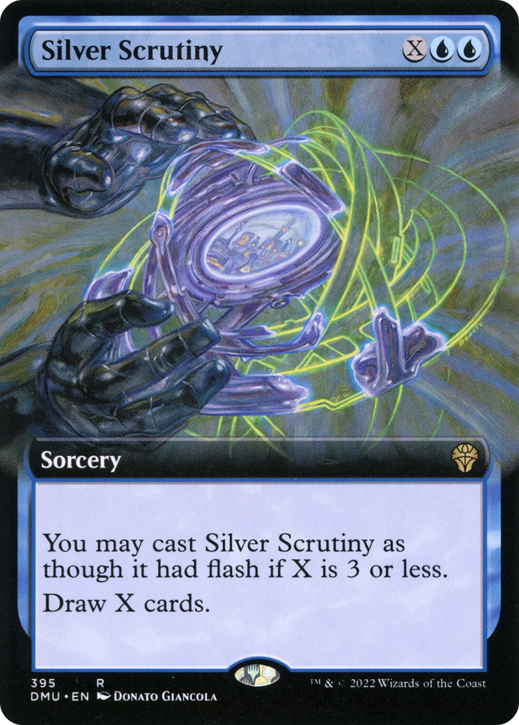 Silver Scrutiny (Extended Art) (DMU-395) [Dominaria United]