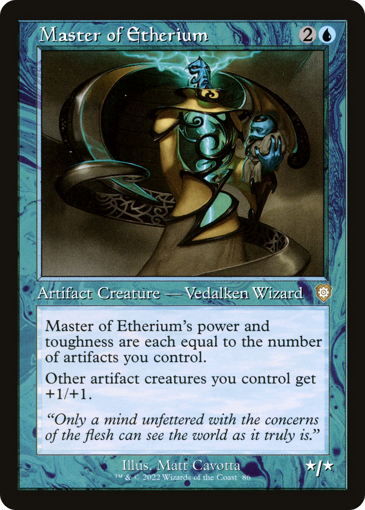 Master of Etherium (Retro Frame) (BRC-086) [The Brothers' War Commander]