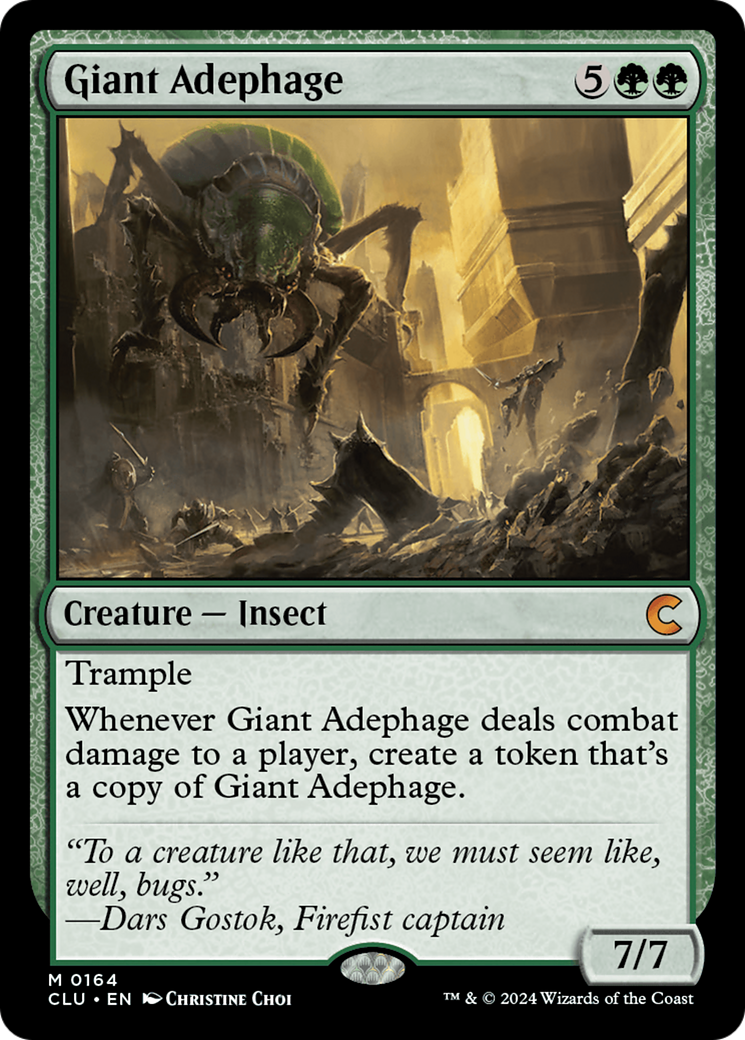 Giant Adephage (CLU-164) [Ravnica: Clue Edition]