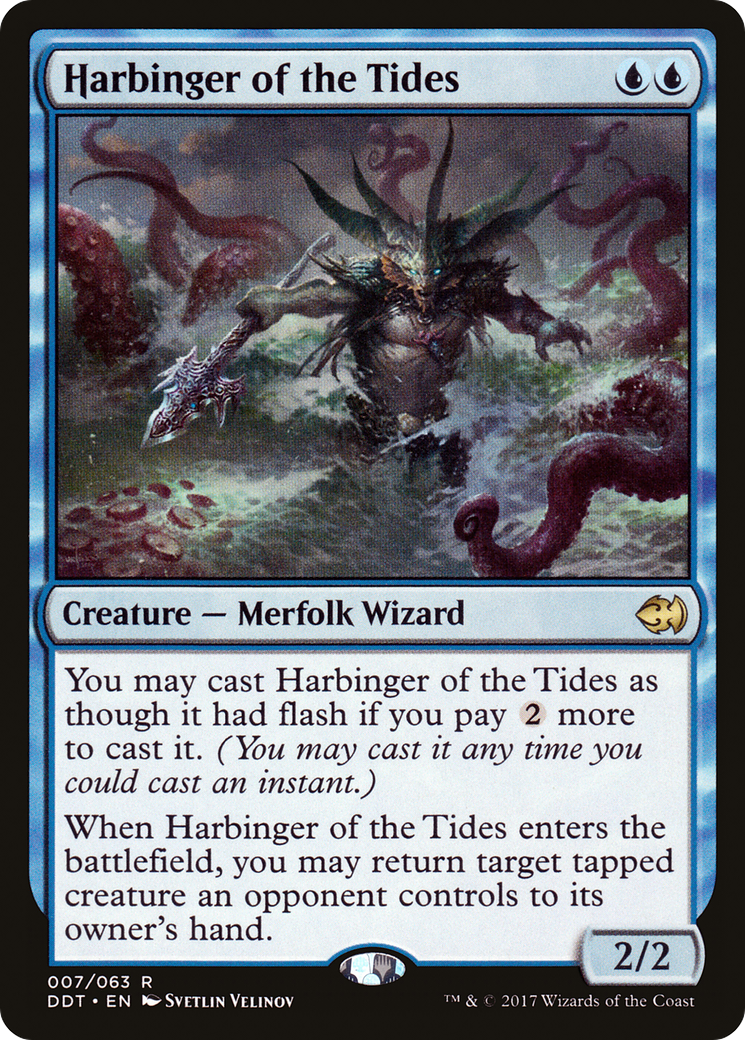 Harbinger of the Tides (DDT-007) [Duel Decks: Merfolk vs. Goblins]