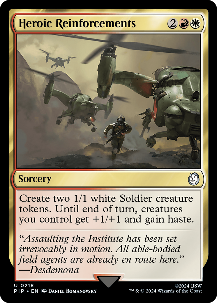 Heroic Reinforcements (PIP-218) [Fallout]