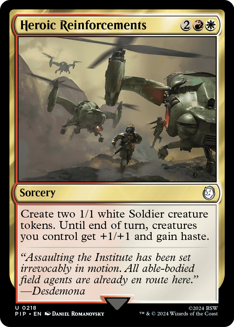 Heroic Reinforcements (PIP-218) [Fallout] Foil