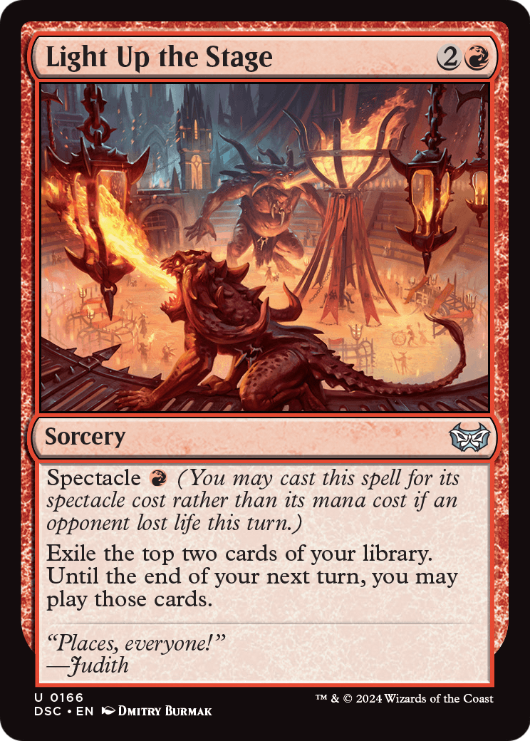 Light Up the Stage (DSC-166) [Duskmourn: House of Horror Commander]